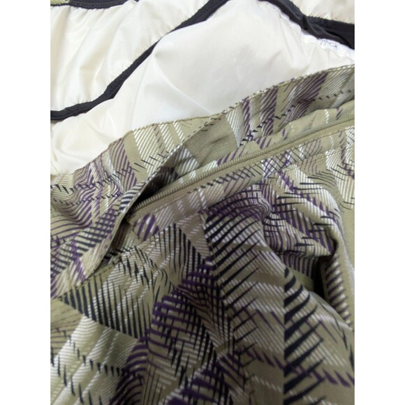 Oakley Womens Snowboard Ski Jacket Medium Green Purple Plaid Thick No Hood - Picture 15 of 15